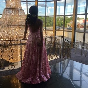 Pink prom dress